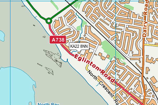 KA22 8NN map - OS VectorMap District (Ordnance Survey) KA22 8NN map - OS VectorMap District (Ordnance Survey)
