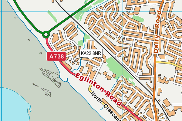 KA22 8NR map - OS VectorMap District (Ordnance Survey) KA22 8NR map - OS VectorMap District (Ordnance Survey)