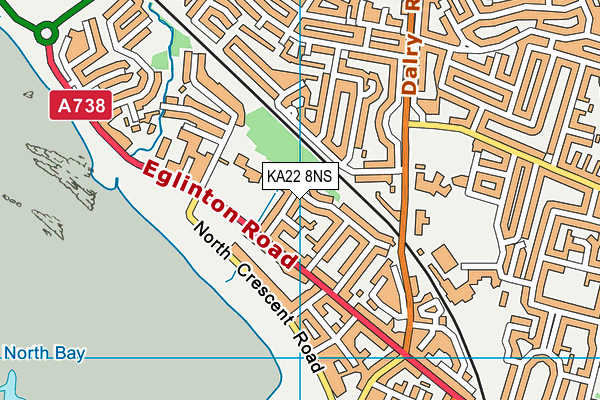 KA22 8NS map - OS VectorMap District (Ordnance Survey) KA22 8NS map - OS VectorMap District (Ordnance Survey)