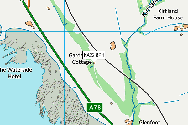 KA22 8PH map - OS VectorMap District (Ordnance Survey) KA22 8PH map - OS VectorMap District (Ordnance Survey)