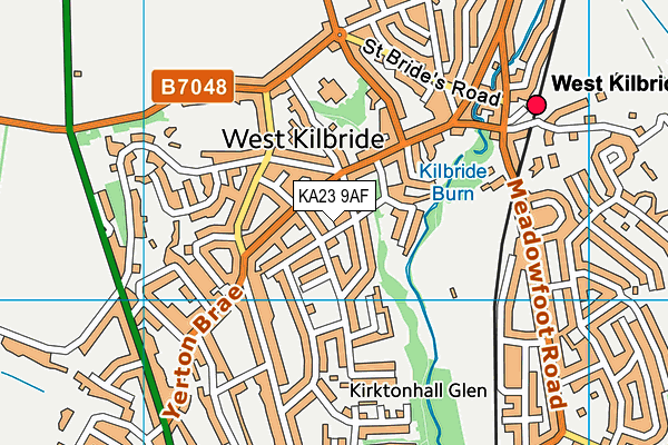 KA23 9AF map - OS VectorMap District (Ordnance Survey) KA23 9AF map - OS VectorMap District (Ordnance Survey)