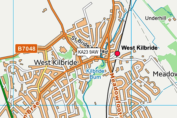 KA23 9AW map - OS VectorMap District (Ordnance Survey) KA23 9AW map - OS VectorMap District (Ordnance Survey)