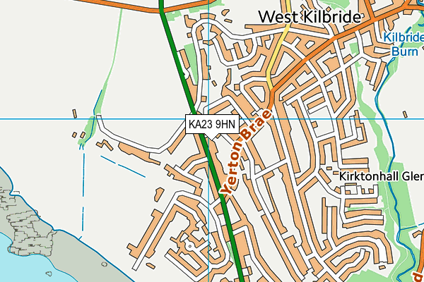 KA23 9HN map - OS VectorMap District (Ordnance Survey) KA23 9HN map - OS VectorMap District (Ordnance Survey)