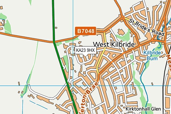 KA23 9HX map - OS VectorMap District (Ordnance Survey)
