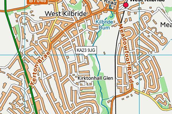 KA23 9JG map - OS VectorMap District (Ordnance Survey) KA23 9JG map - OS VectorMap District (Ordnance Survey)