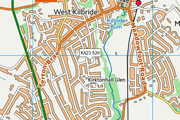 KA23 9JH map - OS VectorMap District (Ordnance Survey) KA23 9JH map - OS VectorMap District (Ordnance Survey)