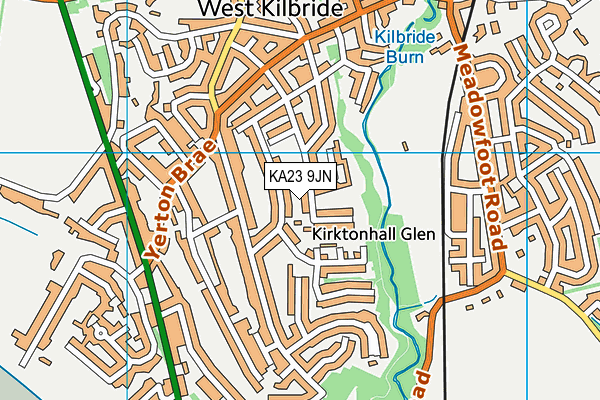 KA23 9JN map - OS VectorMap District (Ordnance Survey) KA23 9JN map - OS VectorMap District (Ordnance Survey)