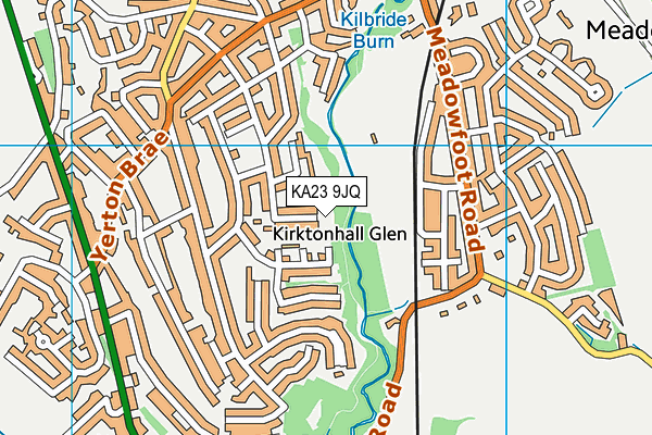 KA23 9JQ map - OS VectorMap District (Ordnance Survey) KA23 9JQ map - OS VectorMap District (Ordnance Survey)
