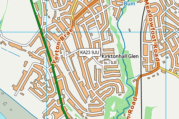 KA23 9JU map - OS VectorMap District (Ordnance Survey) KA23 9JU map - OS VectorMap District (Ordnance Survey)