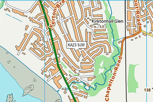 KA23 9JW map - OS VectorMap District (Ordnance Survey) KA23 9JW map - OS VectorMap District (Ordnance Survey)