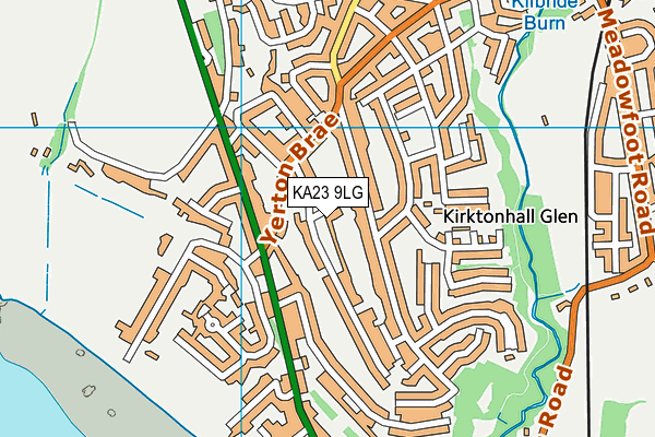 KA23 9LG map - OS VectorMap District (Ordnance Survey) KA23 9LG map - OS VectorMap District (Ordnance Survey)