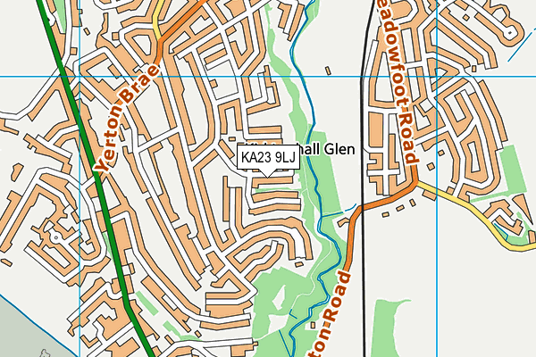 KA23 9LJ map - OS VectorMap District (Ordnance Survey) KA23 9LJ map - OS VectorMap District (Ordnance Survey)