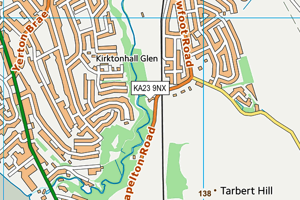 KA23 9NX map - OS VectorMap District (Ordnance Survey) KA23 9NX map - OS VectorMap District (Ordnance Survey)