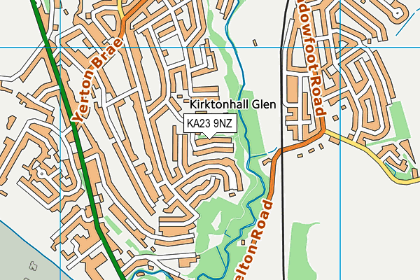 KA23 9NZ map - OS VectorMap District (Ordnance Survey) KA23 9NZ map - OS VectorMap District (Ordnance Survey)