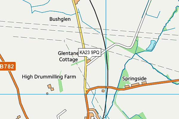 KA23 9PQ map - OS VectorMap District (Ordnance Survey) KA23 9PQ map - OS VectorMap District (Ordnance Survey)