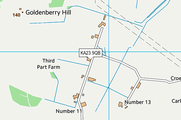 KA23 9QB map - OS VectorMap District (Ordnance Survey) KA23 9QB map - OS VectorMap District (Ordnance Survey)