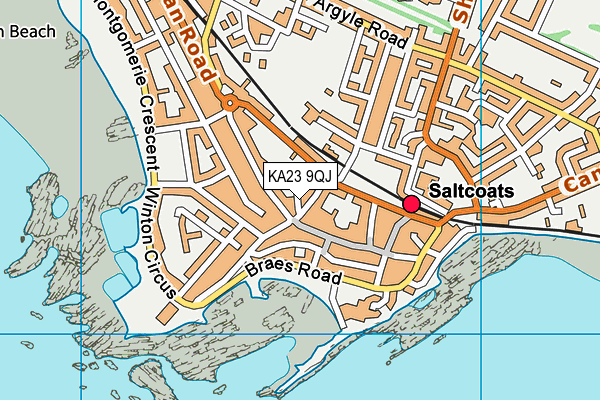 KA23 9QJ map - OS VectorMap District (Ordnance Survey) KA23 9QJ map - OS VectorMap District (Ordnance Survey)