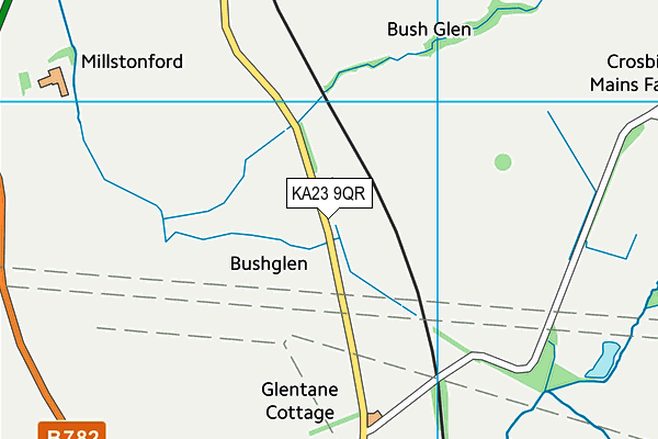 KA23 9QR map - OS VectorMap District (Ordnance Survey) KA23 9QR map - OS VectorMap District (Ordnance Survey)