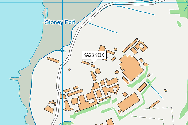KA23 9QX map - OS VectorMap District (Ordnance Survey) KA23 9QX map - OS VectorMap District (Ordnance Survey)