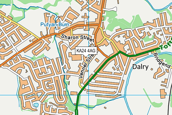 KA24 4AG map - OS VectorMap District (Ordnance Survey) KA24 4AG map - OS VectorMap District (Ordnance Survey)