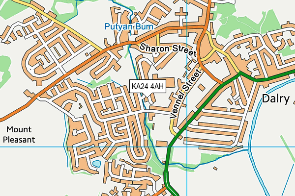 KA24 4AH map - OS VectorMap District (Ordnance Survey) KA24 4AH map - OS VectorMap District (Ordnance Survey)