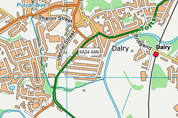 KA24 4AN map - OS VectorMap District (Ordnance Survey) KA24 4AN map - OS VectorMap District (Ordnance Survey)