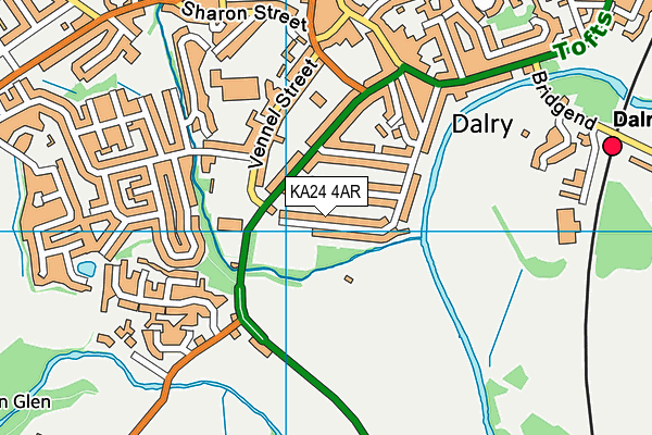 KA24 4AR map - OS VectorMap District (Ordnance Survey) KA24 4AR map - OS VectorMap District (Ordnance Survey)