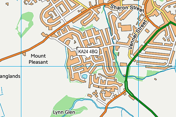 KA24 4BQ map - OS VectorMap District (Ordnance Survey) KA24 4BQ map - OS VectorMap District (Ordnance Survey)