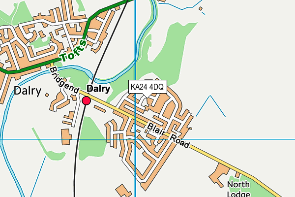 KA24 4DQ map - OS VectorMap District (Ordnance Survey) KA24 4DQ map - OS VectorMap District (Ordnance Survey)