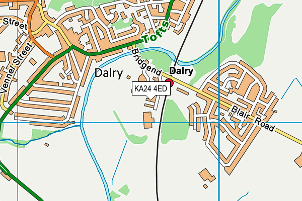 KA24 4ED map - OS VectorMap District (Ordnance Survey) KA24 4ED map - OS VectorMap District (Ordnance Survey)