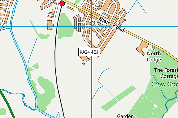 KA24 4EJ map - OS VectorMap District (Ordnance Survey) KA24 4EJ map - OS VectorMap District (Ordnance Survey)