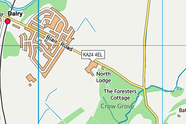 KA24 4EL map - OS VectorMap District (Ordnance Survey) KA24 4EL map - OS VectorMap District (Ordnance Survey)