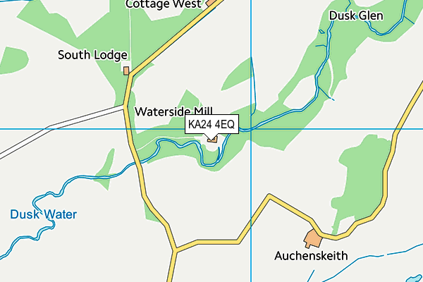 KA24 4EQ map - OS VectorMap District (Ordnance Survey) KA24 4EQ map - OS VectorMap District (Ordnance Survey)