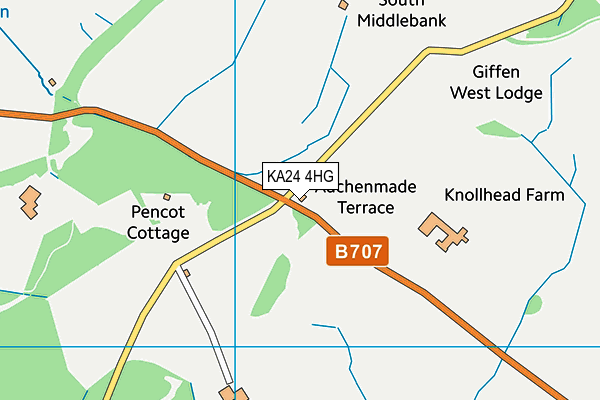 KA24 4HG map - OS VectorMap District (Ordnance Survey) KA24 4HG map - OS VectorMap District (Ordnance Survey)