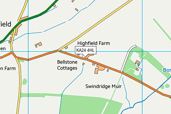 KA24 4HL map - OS VectorMap District (Ordnance Survey) KA24 4HL map - OS VectorMap District (Ordnance Survey)