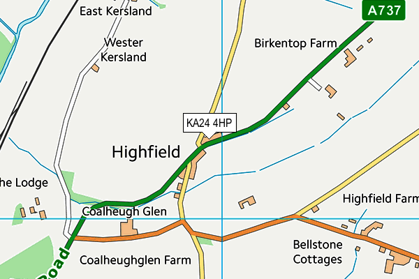 KA24 4HP map - OS VectorMap District (Ordnance Survey) KA24 4HP map - OS VectorMap District (Ordnance Survey)