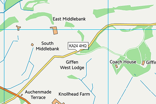 KA24 4HQ map - OS VectorMap District (Ordnance Survey) KA24 4HQ map - OS VectorMap District (Ordnance Survey)