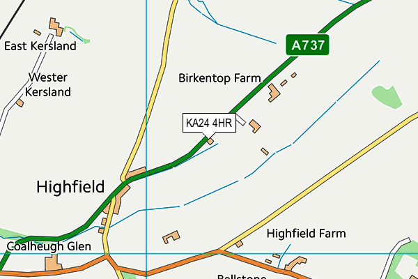 KA24 4HR map - OS VectorMap District (Ordnance Survey) KA24 4HR map - OS VectorMap District (Ordnance Survey)