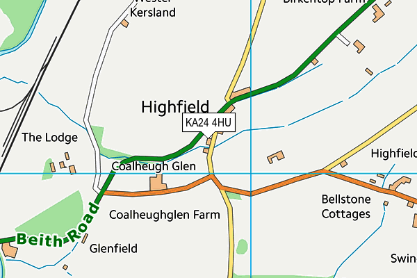 KA24 4HU map - OS VectorMap District (Ordnance Survey) KA24 4HU map - OS VectorMap District (Ordnance Survey)