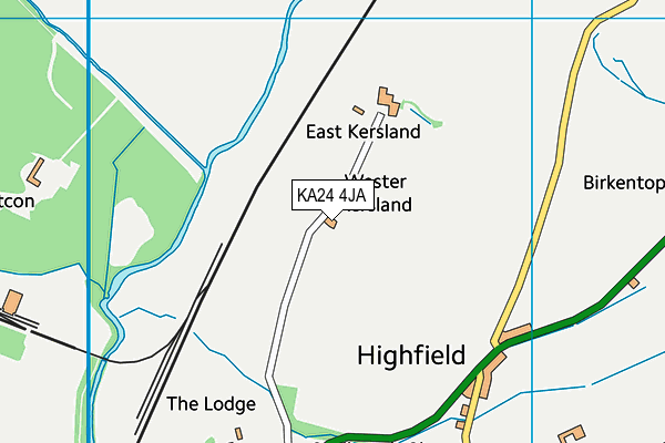 KA24 4JA map - OS VectorMap District (Ordnance Survey) KA24 4JA map - OS VectorMap District (Ordnance Survey)