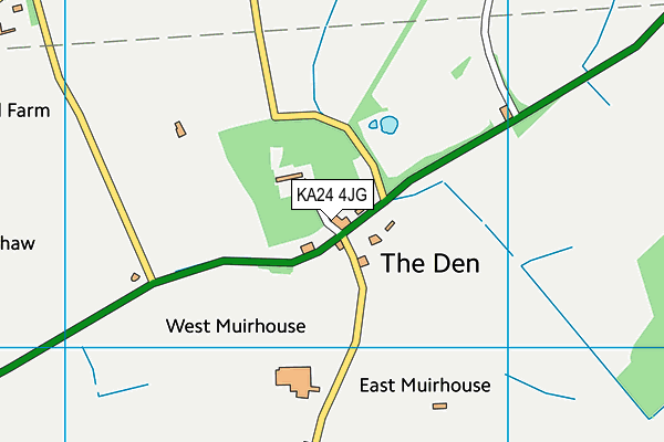 KA24 4JG map - OS VectorMap District (Ordnance Survey) KA24 4JG map - OS VectorMap District (Ordnance Survey)