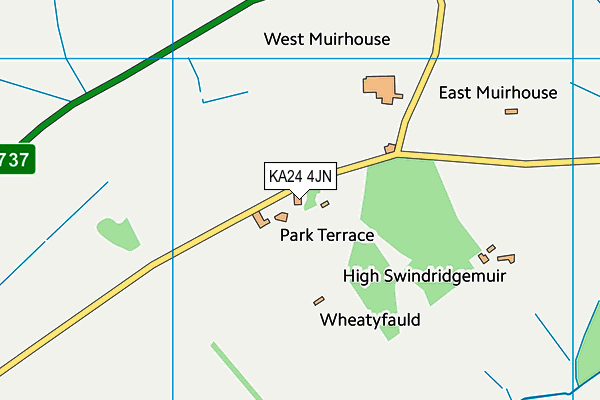 KA24 4JN map - OS VectorMap District (Ordnance Survey) KA24 4JN map - OS VectorMap District (Ordnance Survey)