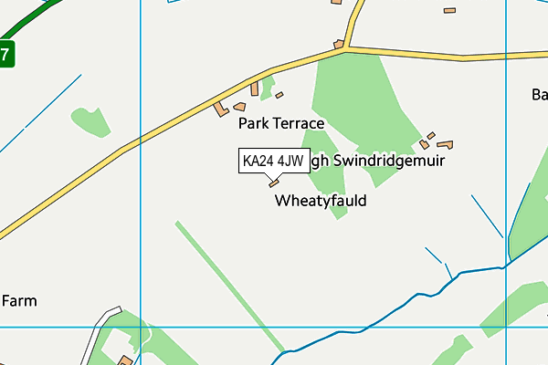 KA24 4JW map - OS VectorMap District (Ordnance Survey) KA24 4JW map - OS VectorMap District (Ordnance Survey)
