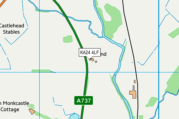 KA24 4LF map - OS VectorMap District (Ordnance Survey) KA24 4LF map - OS VectorMap District (Ordnance Survey)