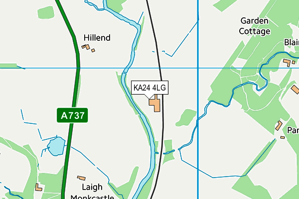 KA24 4LG map - OS VectorMap District (Ordnance Survey) KA24 4LG map - OS VectorMap District (Ordnance Survey)