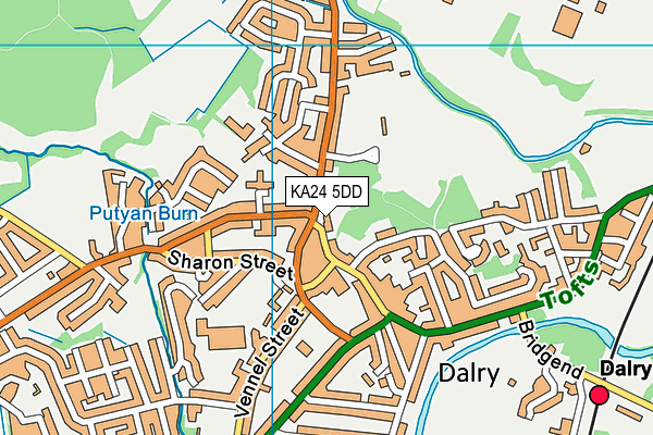 KA24 5DD map - OS VectorMap District (Ordnance Survey) KA24 5DD map - OS VectorMap District (Ordnance Survey)