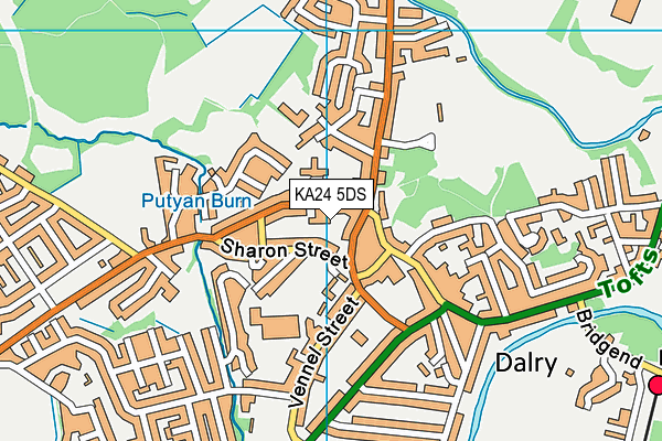 KA24 5DS map - OS VectorMap District (Ordnance Survey) KA24 5DS map - OS VectorMap District (Ordnance Survey)