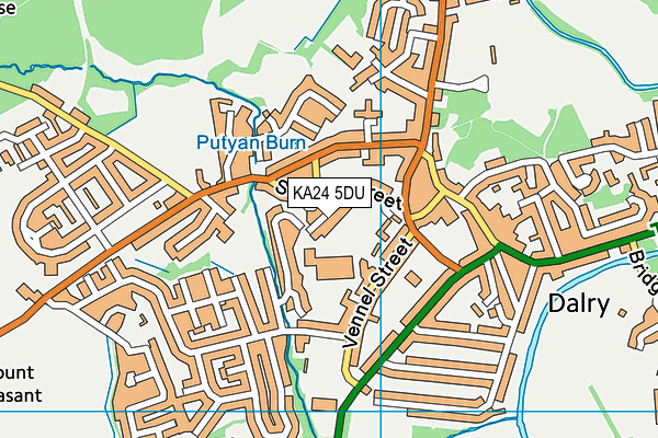 KA24 5DU map - OS VectorMap District (Ordnance Survey) KA24 5DU map - OS VectorMap District (Ordnance Survey)