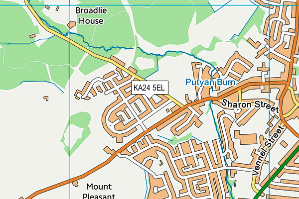 KA24 5EL map - OS VectorMap District (Ordnance Survey) KA24 5EL map - OS VectorMap District (Ordnance Survey)