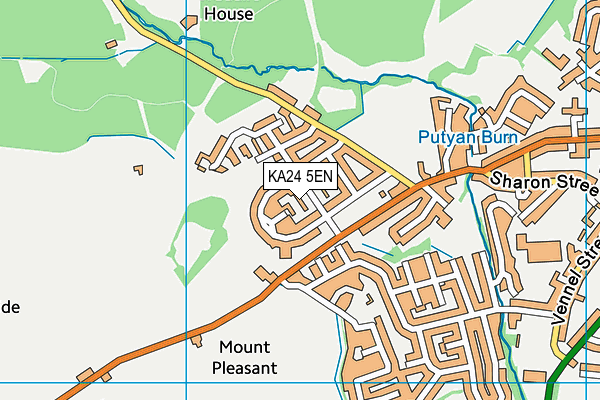 KA24 5EN map - OS VectorMap District (Ordnance Survey) KA24 5EN map - OS VectorMap District (Ordnance Survey)